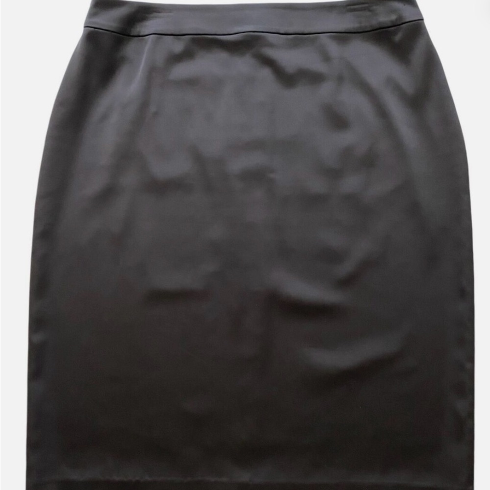 Tadashi Collection Skirt Womens Black Pencil Midi Y2K Vibes Solid